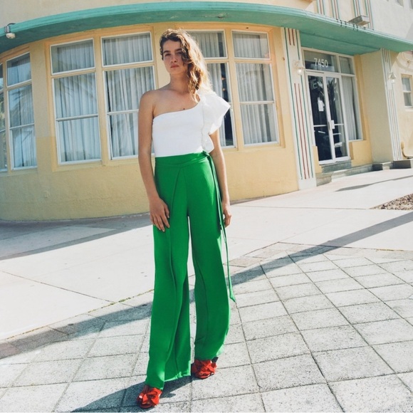 ボトムスその他 PAROSH Women Pants D230716CASH24005 Green TLPZA030-E98-198043-870px-